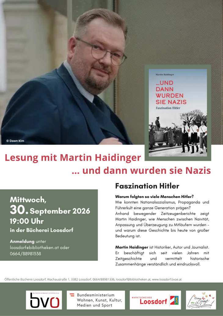 Lesung mit Martin Haidinger - ... und dann wurden sie Nazis