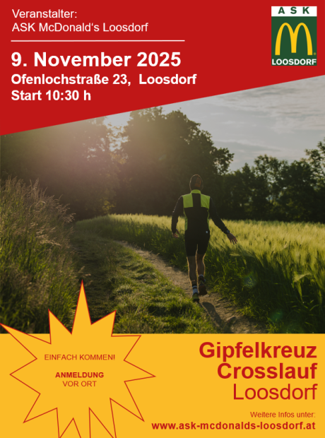 Zeigt das Veranstaltungsdatum und ein Bild von Loosdorf