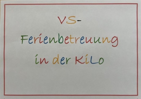 Ferienbetreuung VS in der Kilo