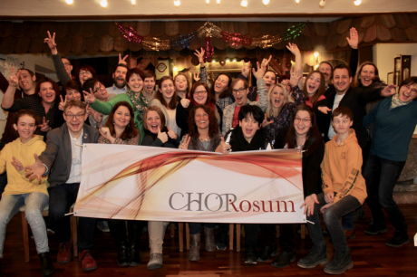 Gruppenfoto der Singgemeinschaft