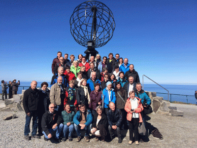 Gruppenfoto von der Nordkap Reise